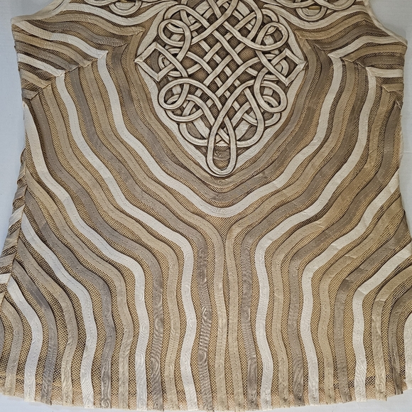 Vintage • OBSTINEE by IKA • 80s • Crochet Ribbon Fitted Blouse - Picture 9 of 9